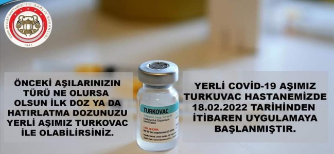Soma’da TURKOVAC aşısı başladı